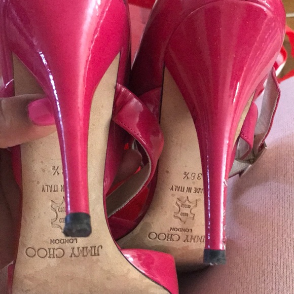 Jimmy choo fuchsia pen toe pumps - Picture 4 of 6